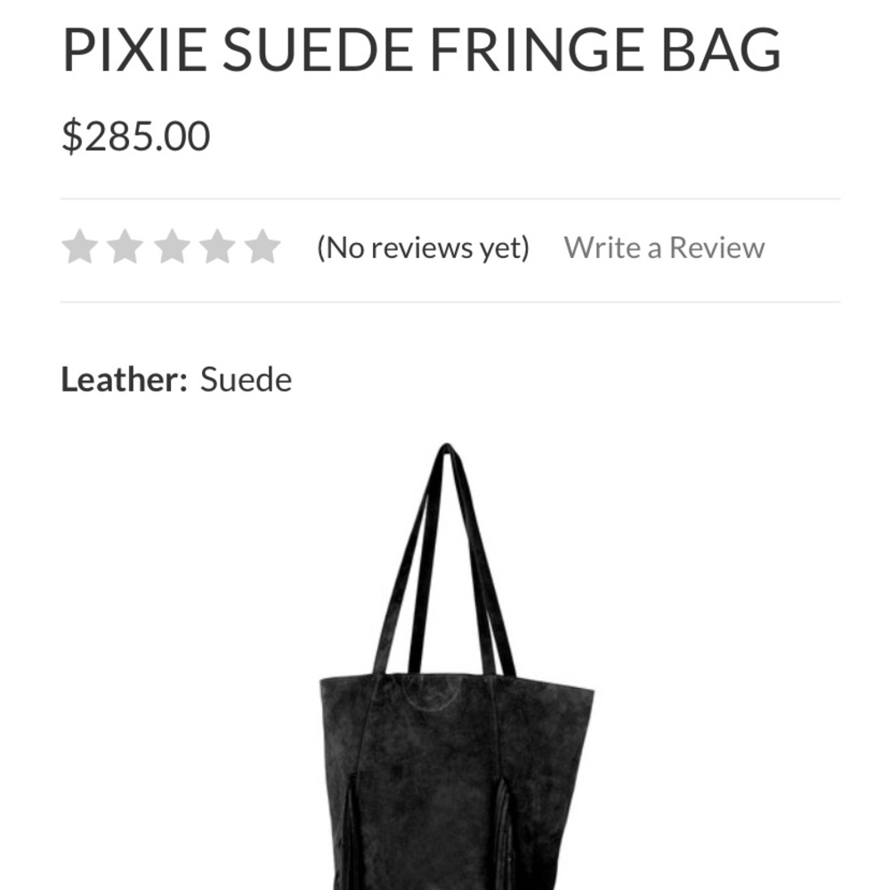 Brave brand suede handbag made in Canada